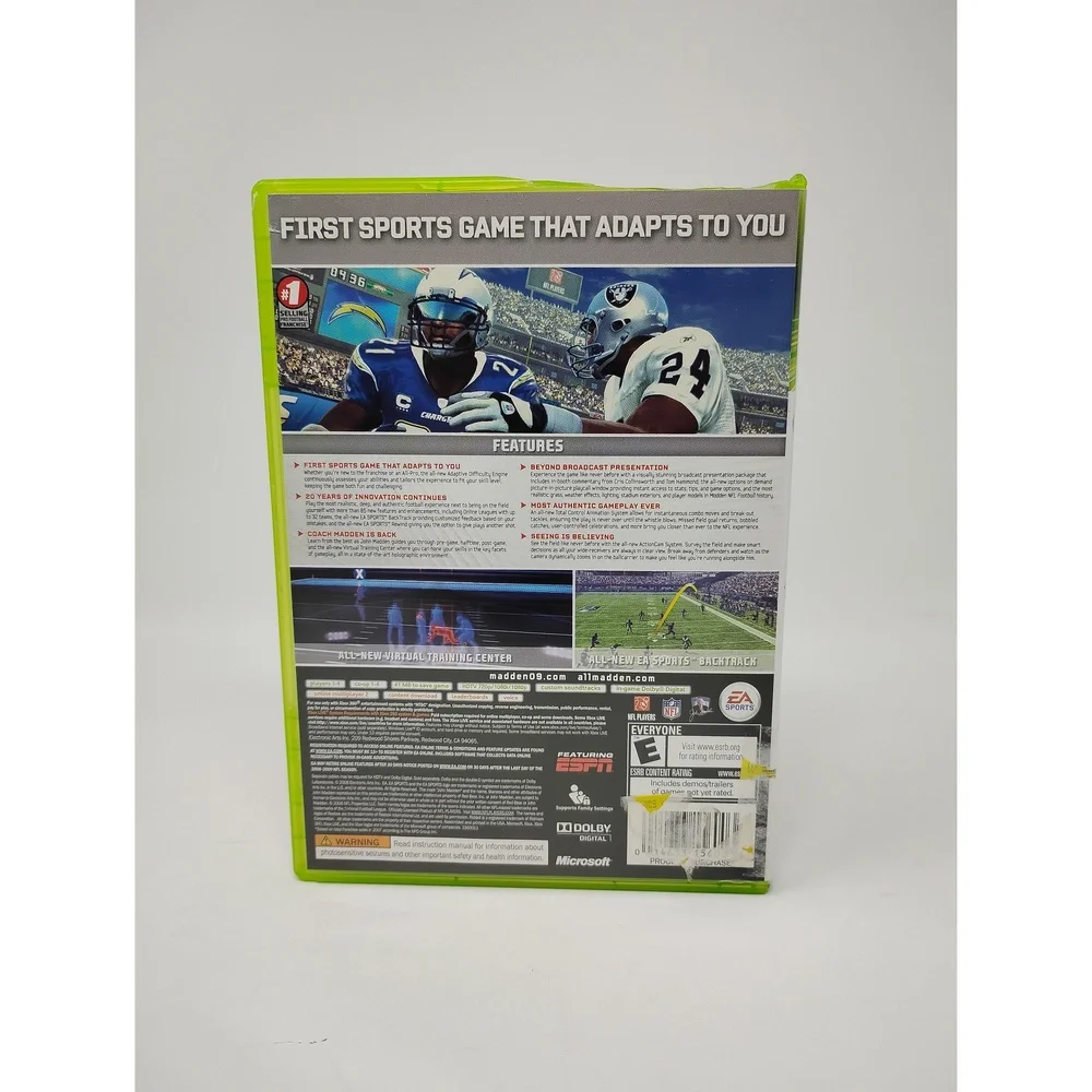 EA Sports Madden NFL 09 Xbox 360 Game CIB 20th Anniversary Football Simulator
